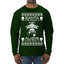 Santa Is Fake Aliens Are Real Ugly Christmas Sweater Mens Long Sleeve Shirt