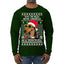Twas The Nizzle Before Chrismizzle Gangster Dogg Rapper Ugly Christmas Sweater Mens Long Sleeve Shirt