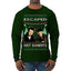 Escaped Bandits Classic Home Holiday Movie Ugly Christmas Sweater Mens Long Sleeve Shirt