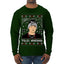 Peso Feliz Navidad Pluma Ugly Christmas Sweater Mens Long Sleeve Shirt