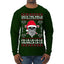 Valhalla Deck The Halls With Skulls & Bodies Ugly Christmas Sweater Mens Long Sleeve Shirt