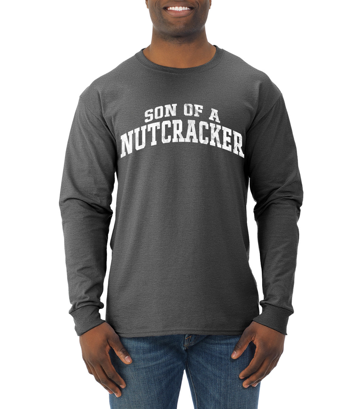 Vintage Movie Quote Son Of A Nutcracker Christmas Mens Long Sleeve Shirt