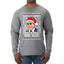 Santas Coming That's What She Said Michael Scott Ugly Christmas Sweater Mens Long Sleeve Shirt