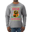 Strike First Strike Hard No Mercy Xmas Ugly Christmas Sweater Mens Long Sleeve Shirt