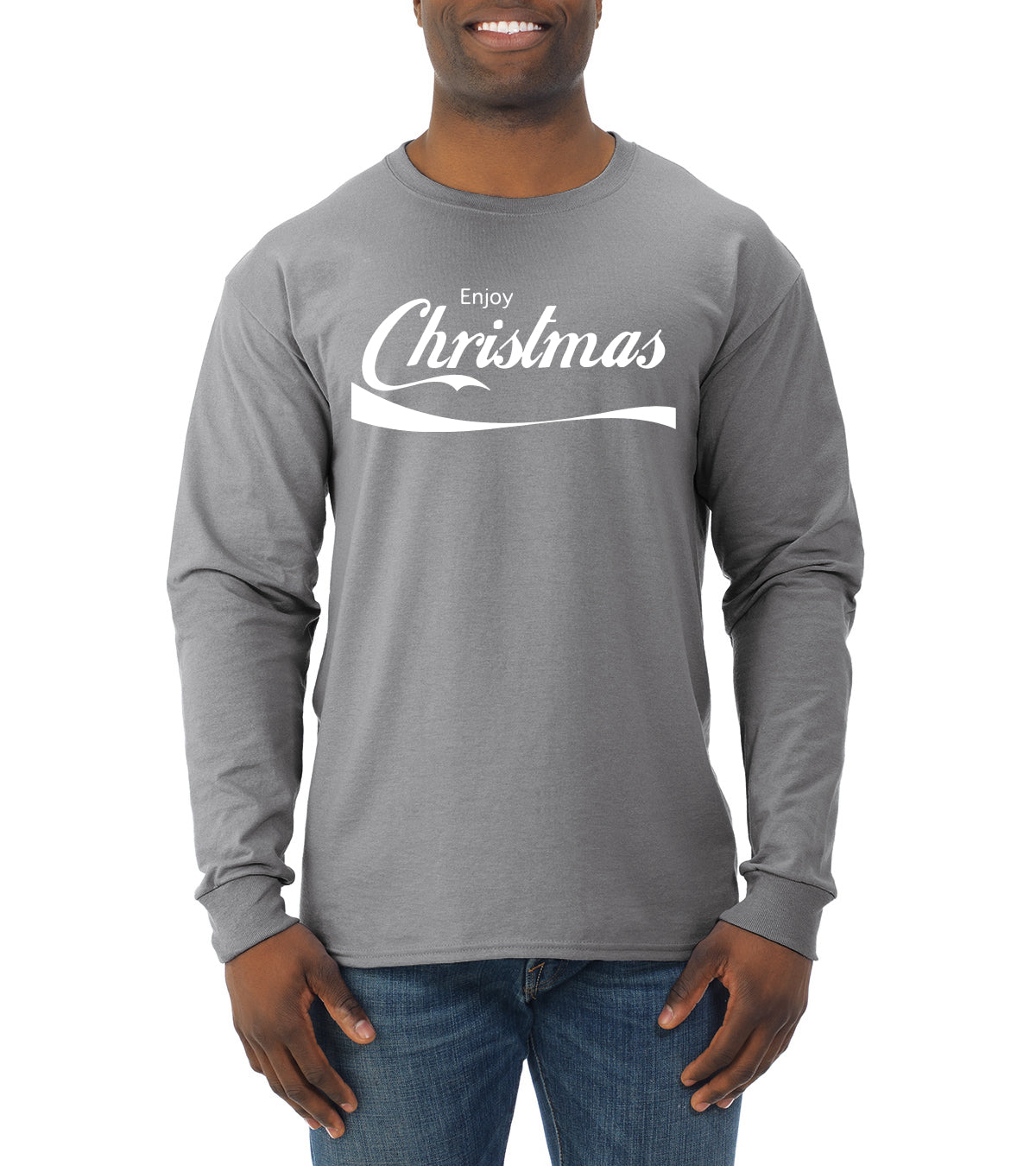 Enjoy Christmas Christmas Mens Long Sleeve Shirt