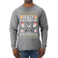 Fully Vaccinated Still Antisocial Ugly Christmas Sweater Mens Long Sleeve Shirt