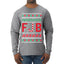 FJB Candy Cane  Ugly Christmas Sweater Mens Long Sleeve Shirt