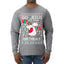 Go Jesus It's Your Birthday Ugly Christmas Sweater Mens Long Sleeve Shirt