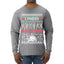 I Prefer Halloween Dancing Skeletons Ugly Christmas Sweater Mens Long Sleeve Shirt