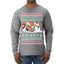 Santa Friends TV Parody Funny Characters Ugly Christmas Sweater Mens Long Sleeve Shirt
