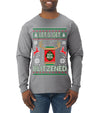 Let's Get Blitzened Rein Beer Ugly Christmas Sweater Mens Long Sleeve Shirt