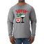 Sippin' On The Holiday Spirit Christmas Mens Long Sleeve Shirt