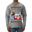 That Santa Mother F Isn't Real CLEAN  Ugly Christmas Sweater Mens Long Sleeve Shirt