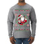 Always Shooting For The Naughty List Ugly Christmas Sweater Mens Long Sleeve Shirt