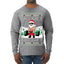 No Lift No Gift Fitness Workout Santa Ugly Christmas Sweater Mens Long Sleeve Shirt