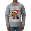 Twas The Nizzle Before Chrismizzle Gangster Dogg Rapper Ugly Christmas Sweater Mens Long Sleeve Shirt