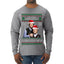 Here To F Stuff Up Step Brothers Holiday Pose Ugly Christmas Sweater Mens Long Sleeve Shirt