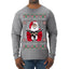 F Around And Find Out Santa Ugly Christmas Sweater Mens Long Sleeve Shirt