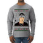 Peso Feliz Navidad Pluma Ugly Christmas Sweater Mens Long Sleeve Shirt