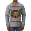 Merry Krampus Santa Folklore Figure Horror Ugly Christmas Sweater Mens Long Sleeve Shirt