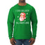 I Can Deliver All Night Long Santa Winking Christmas Mens Long Sleeve Shirt