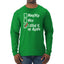 Naughty Nice I Elfed It Up Again Christmas Mens Long Sleeve Shirt