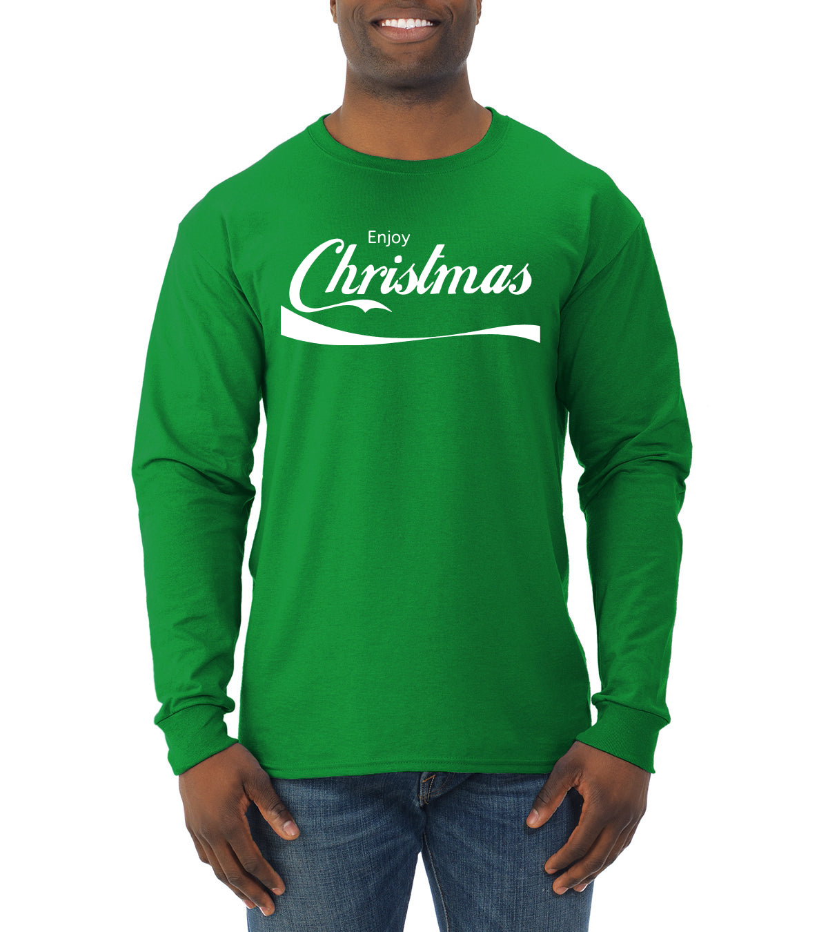 Enjoy Christmas Christmas Mens Long Sleeve Shirt