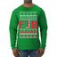 FJB Candy Cane  Ugly Christmas Sweater Mens Long Sleeve Shirt