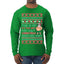 Santa Too Hot For Sweaters Shirt Ugly Christmas Sweater Mens Long Sleeve Shirt