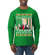 All I Want For Christmas is Trump Back In Office Ugly Christmas Sweater Mens Long Sleeve Shirt