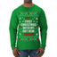 First Christmas With My Hot New Fiance Ugly Christmas Sweater Mens Long Sleeve Shirt