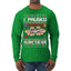 I Paused My Game To Be Here Ugly Christmas Sweater Mens Long Sleeve Shirt