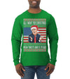 Mean Tweets and $1.79 Gas Ugly Christmas Sweater Mens Long Sleeve Shirt