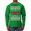 Nakatomi Plaza Christmas Party Survivor Ugly Christmas Sweater Mens Long Sleeve Shirt