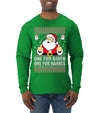 One For Biden One For Harris Santa Ugly Christmas Sweater Mens Long Sleeve Shirt
