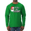 Hipster Santa IPAs and Sleigh? Christmas Mens Long Sleeve Shirt