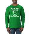 Santa Tell Me What You Want  Christmas Mens Long Sleeve Shirt