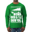 Fanily Vacation Bend Over & I'll Show You Ugly Christmas Sweater Mens Long Sleeve Shirt