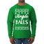 Jingle Balls Individual Couples Ugly Christmas Sweater Mens Long Sleeve Shirt