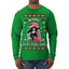 Nakatomi Plaza Happy Trails Hanz Ugly Christmas Sweater Mens Long Sleeve Shirt