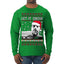 Hunter Let It Snow Biden Ugly Christmas Sweater Mens Long Sleeve Shirt