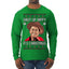 Shut Up Hippy It's Christmas Ugly Christmas Sweater Mens Long Sleeve Shirt