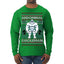 Abdominal Swoleman Fitness Yeti Ugly Christmas Sweater Mens Long Sleeve Shirt