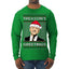 Treason's Greetings Biden President Humor Ugly Christmas Sweater Mens Long Sleeve Shirt