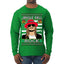 Jingle Bell Rock Kid Rapper Country Music Ugly Christmas Sweater Mens Long Sleeve Shirt