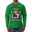Here To F Stuff Up Step Brothers Holiday Pose Ugly Christmas Sweater Mens Long Sleeve Shirt