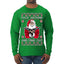 F Around And Find Out Santa Ugly Christmas Sweater Mens Long Sleeve Shirt