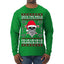 Valhalla Deck The Halls With Skulls & Bodies Ugly Christmas Sweater Mens Long Sleeve Shirt
