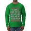 Santa Used To Say Hey Until He Met Your Mom Ugly Christmas Sweater Mens Long Sleeve Shirt