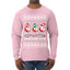 Holiday Spirits Drink Drank Drunk Snowmen Ugly Christmas Sweater Mens Long Sleeve Shirt